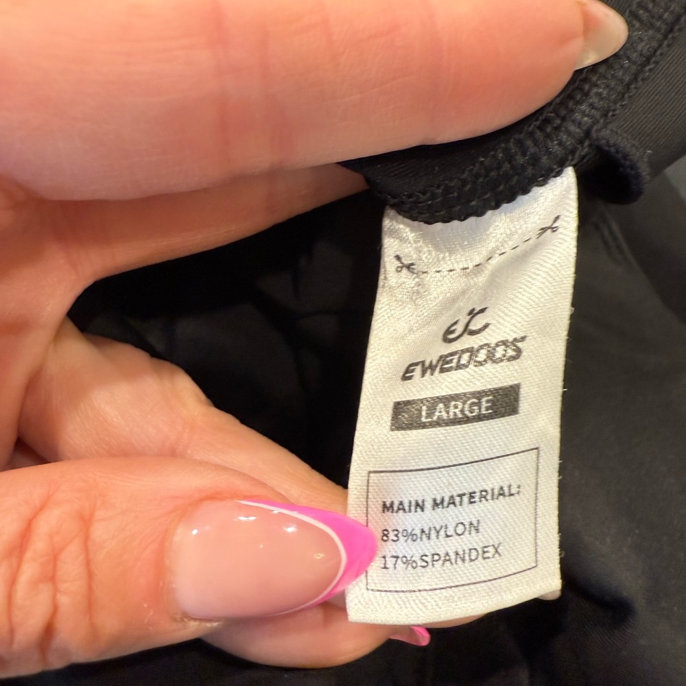 Athletic Dress With Built-in Shorts - Black - Picture 8 of 8